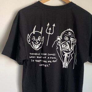 Last Resort Ab Skateboard 100% Cotton Graphic T-Shirt Tee Black M